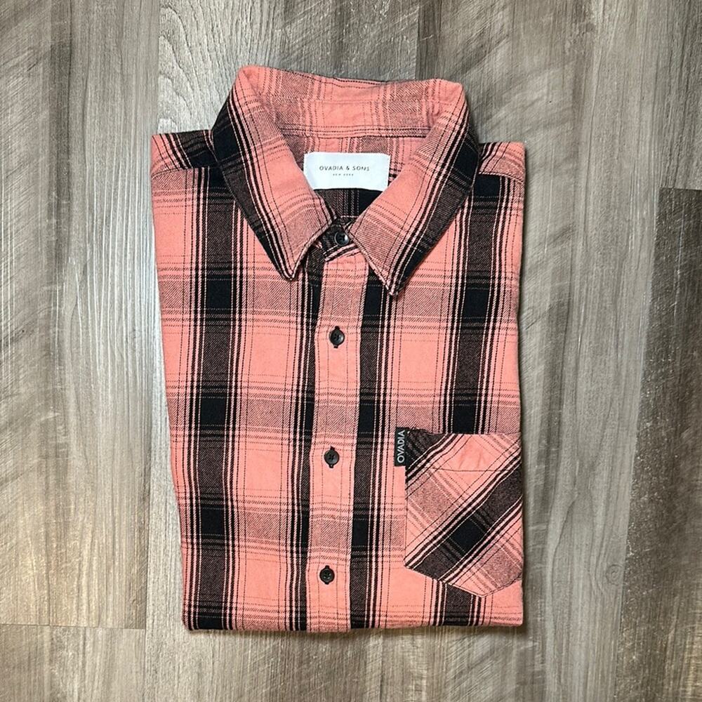 Ovadia & Sons New York Flannel Plaid Long Sleeve Button Down - Medium